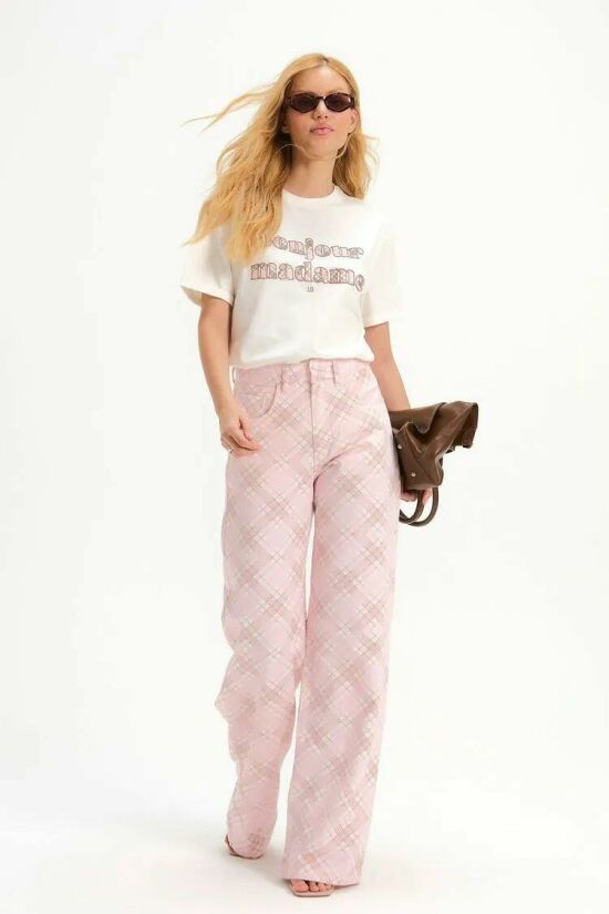 Imagem de Calça Irina Xadrez Paris Le Blog